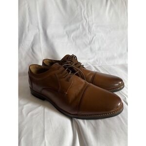 nunn bush men's brown leather dress shoes